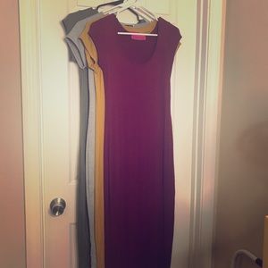 Tee shirt dress, calf length